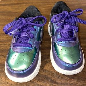 Girls blue & green Nikes